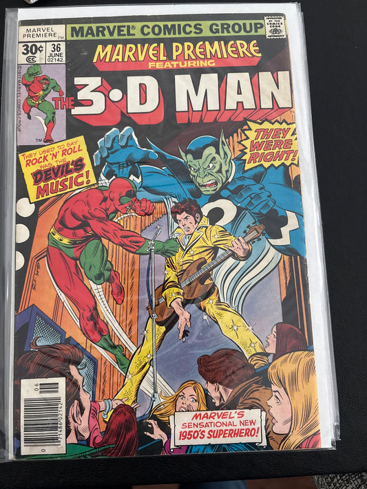 Marvel Premiere: 3-D Man 36 VG