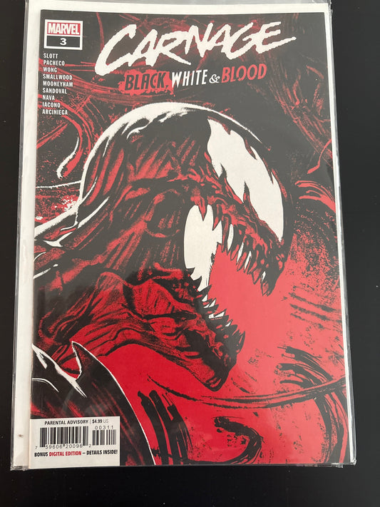 Carnage: Black, White & Blood 3 NM